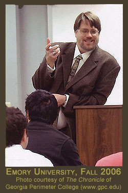 Dr. Gavorsky teaching at Emory, 2006